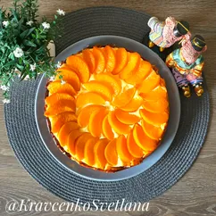 Пирог с персиками 