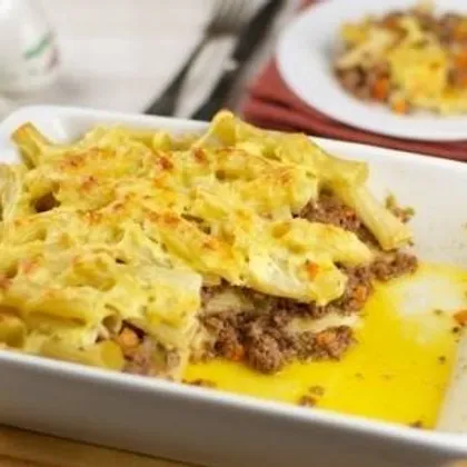 Запеканка с фаршем и макаронами