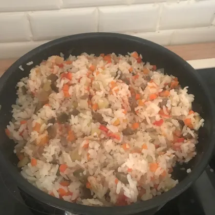 Рис с овощным рагу