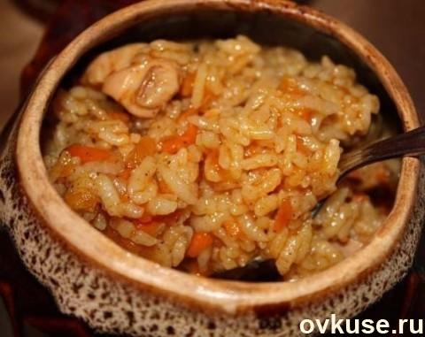 Куриный плов в горшочках рецепт – Европейская кухня: Основные блюда. «Еда»