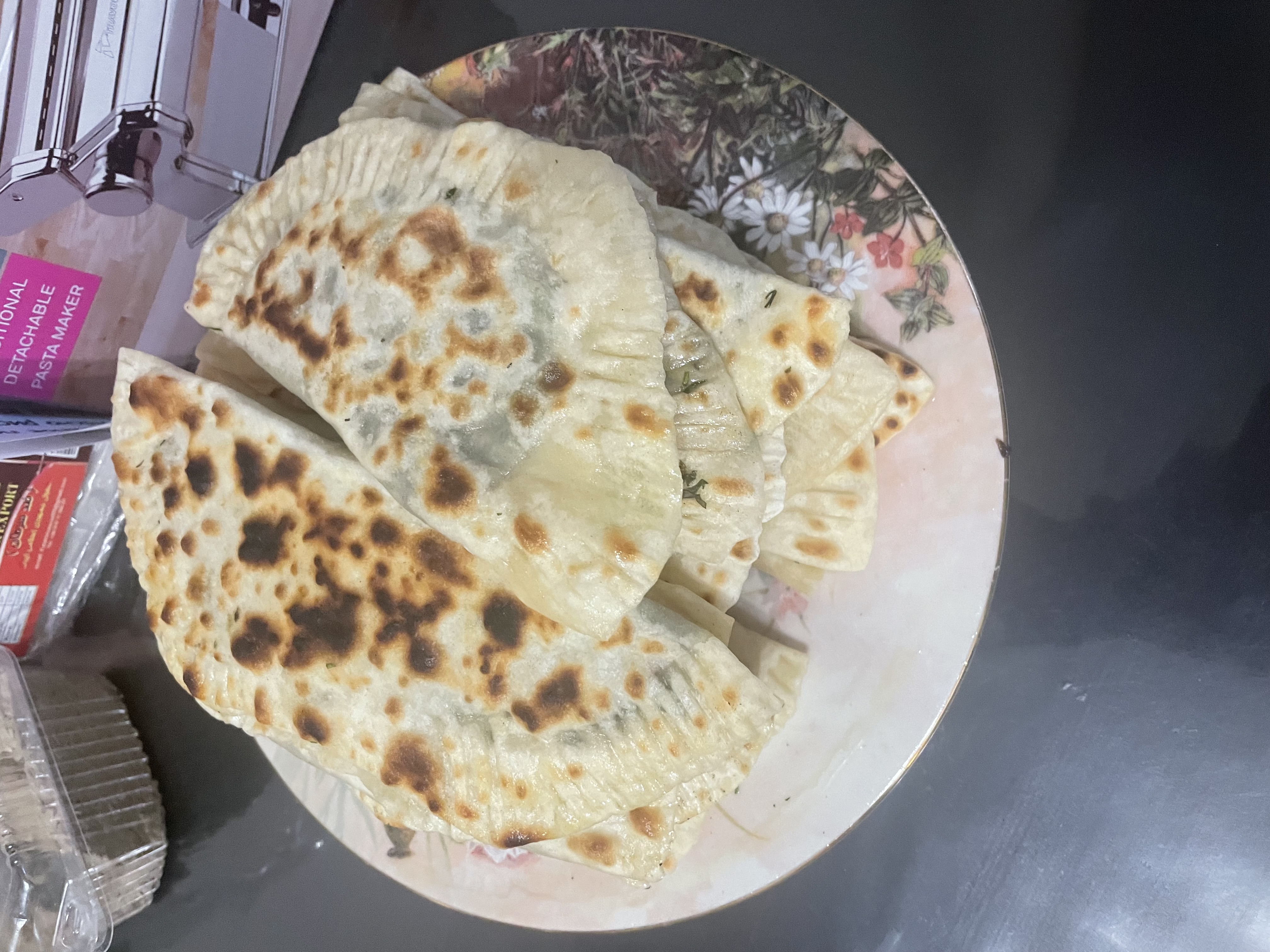 Кутабы с зеленью 