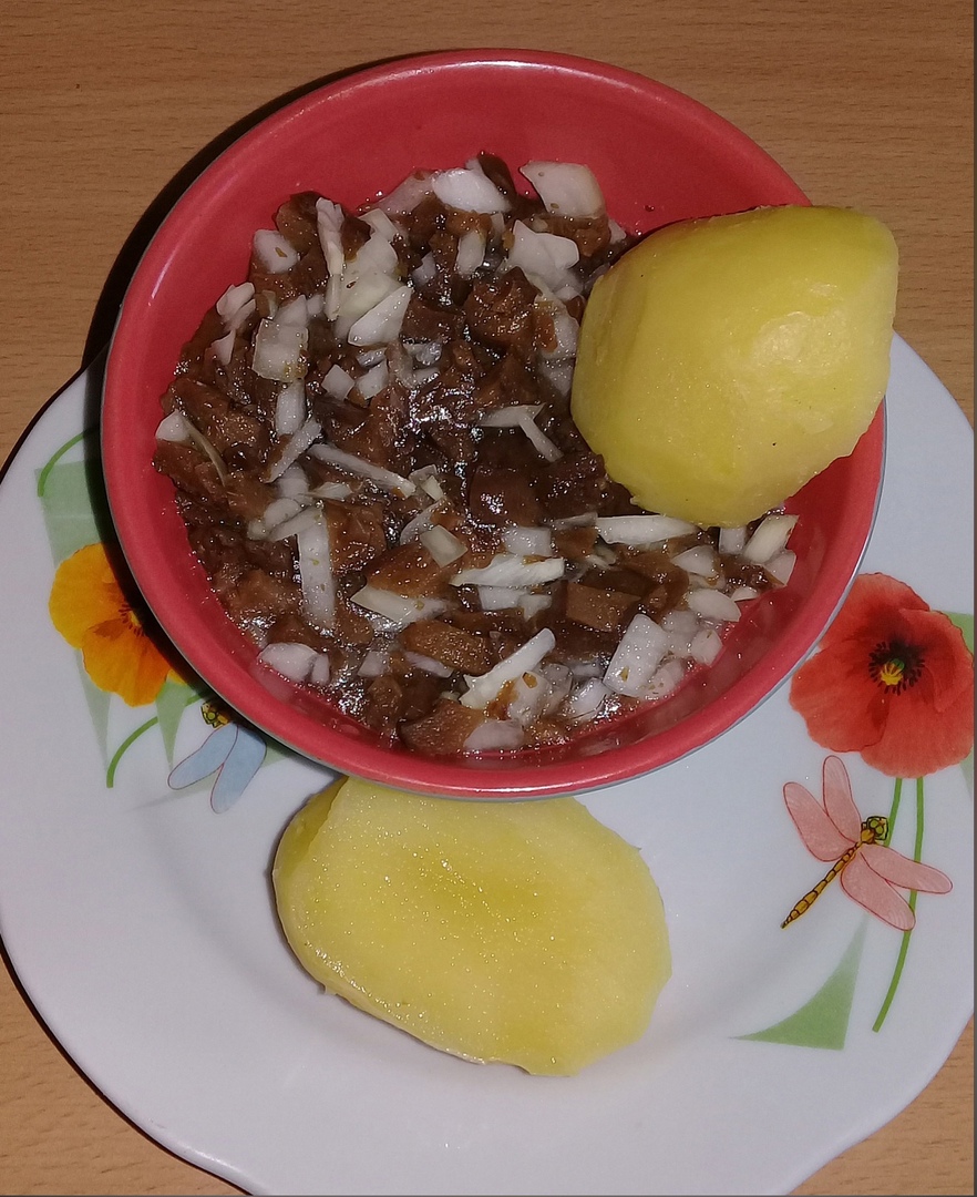 Луково-грибное макание