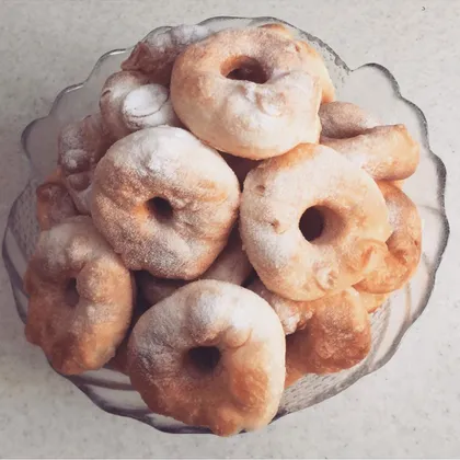 Пончики дрожжевые на молоке🥯