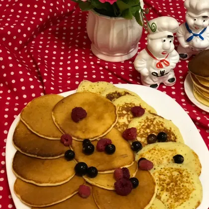 Блинчики на кислом молоке с дырочками.🥞🥞🥞🍯🥛☕️