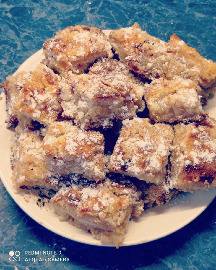 Пирог насыпной с яблоками