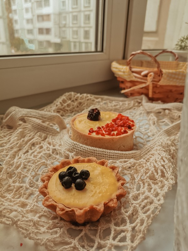 Тарт с пюре из манго🥭