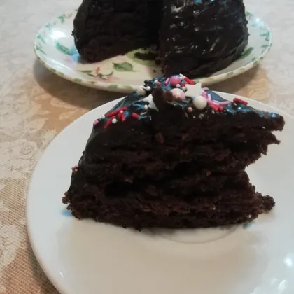 Шоколадный тортик в микроволновке