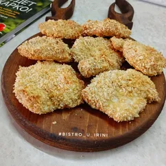 Куриное филе в кукурузных хлопьях