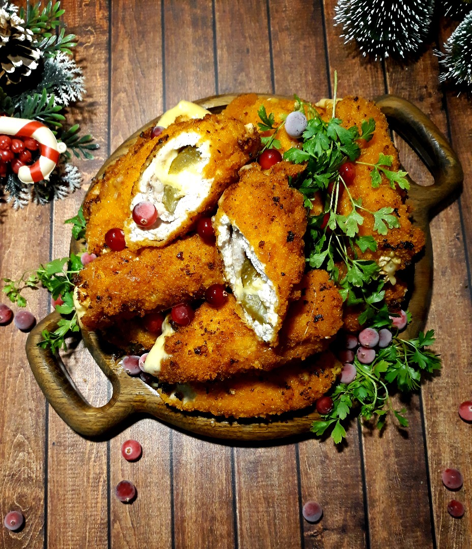 Мясные рулетики "Новогодние" 🎄