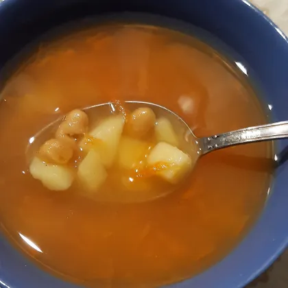 Фасолевый суп на скорую руку