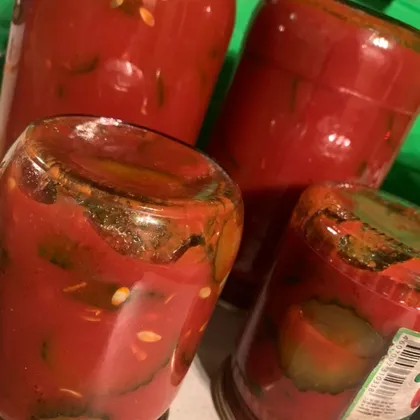 Огурчики в томатной пасте