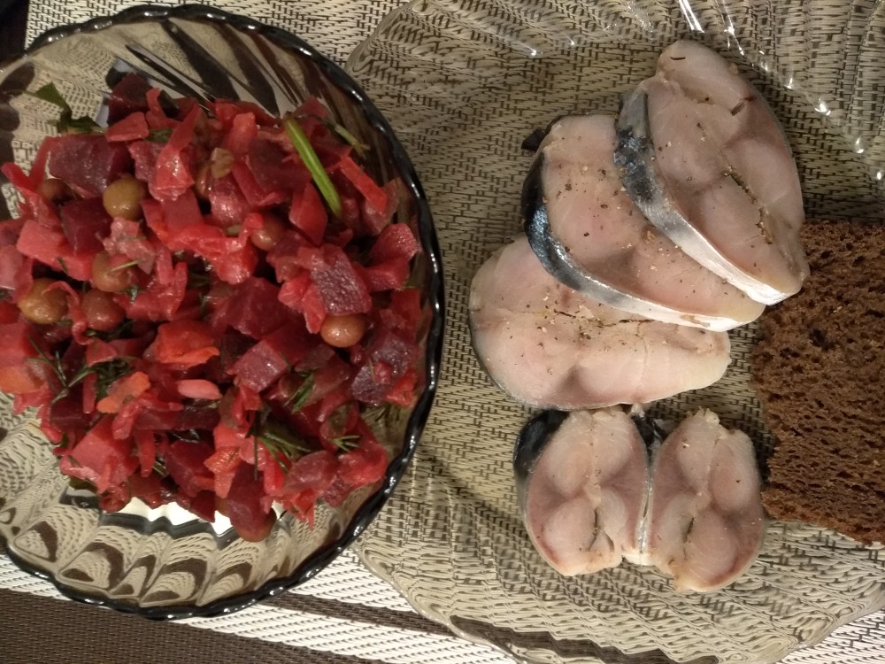 Винегрет с Мурманским салом