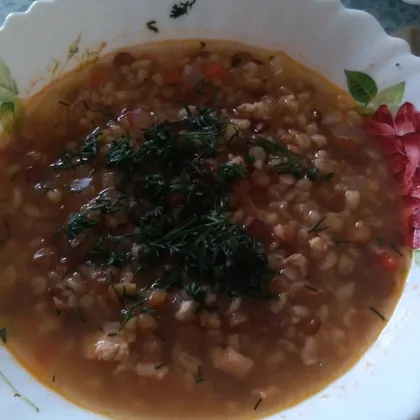 Суп с булгуром и чечевицей (Эзо чорбаси)