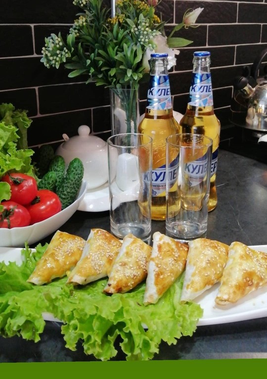Закуска из лаваша с фаршем и творожным сыром