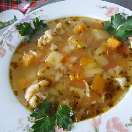 Овощной суп с тыквой