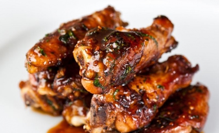 Куриные ножки в горчично-медовой глазури