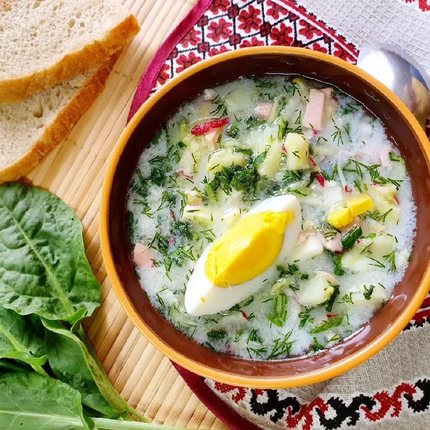 Окрошка на кефире