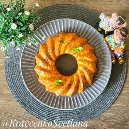 Пирог с яйцами и зеленым луком