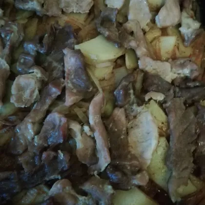 Картошечка с мясом в духовке