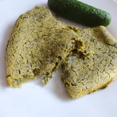 Веган фриттата из нутовой муки с зеленью 