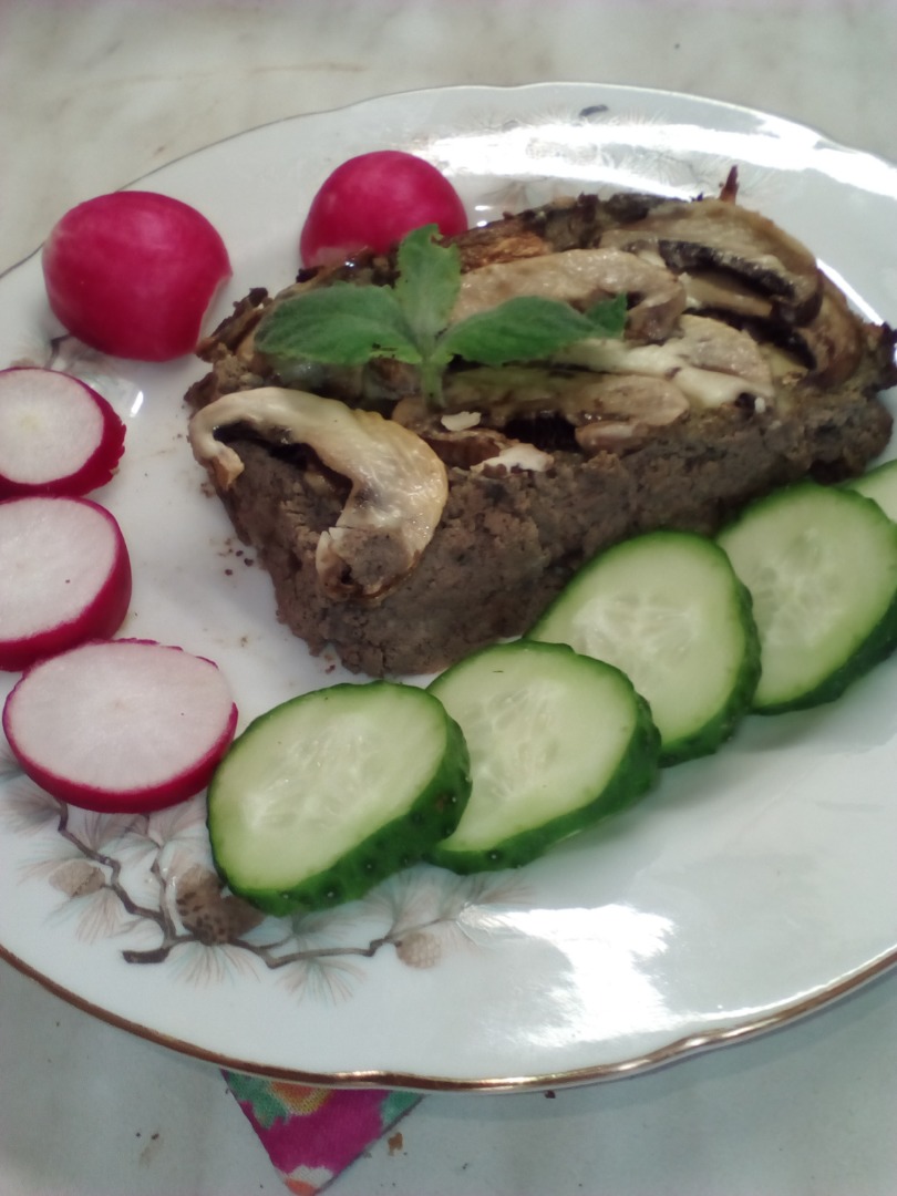 Паштет из куриной печени с грибами