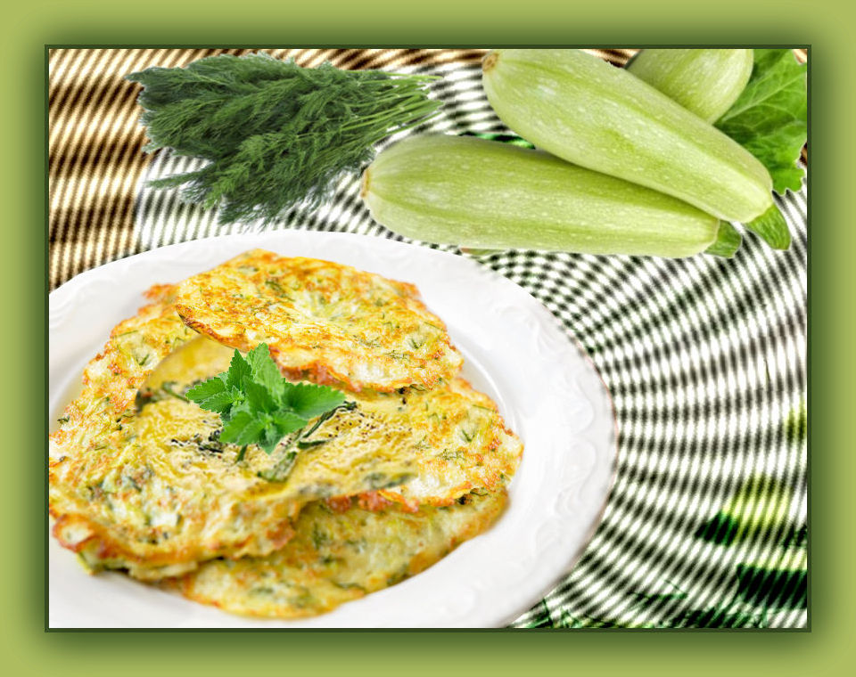 Кабачковые оладьи по-гречески