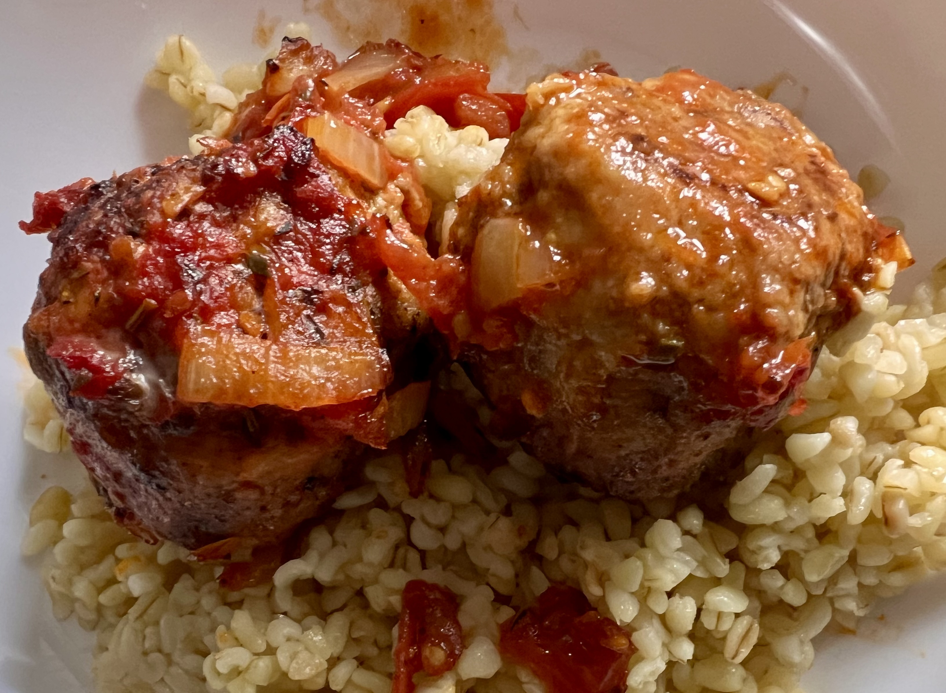 Тефтели без риса с томатной подливой