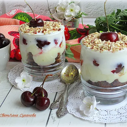 Десерт "Черешнево-ванильное лето"