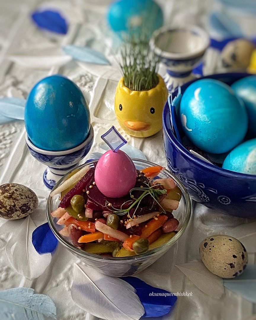 🌱Салат с фасолью и каперсами