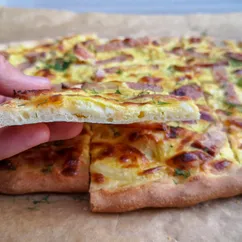 Фламмкухен или Немецкий "Огненный пирог" (Flammkuchen)