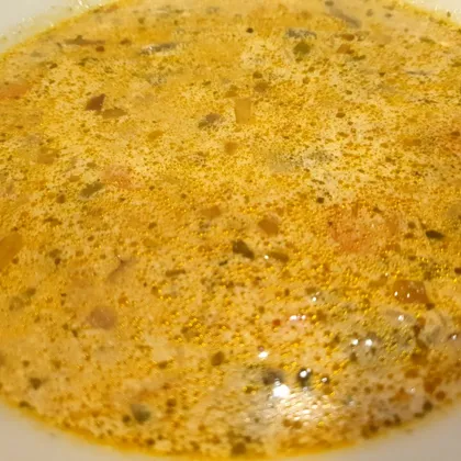 Суп из сухих грибов и шампиньонов