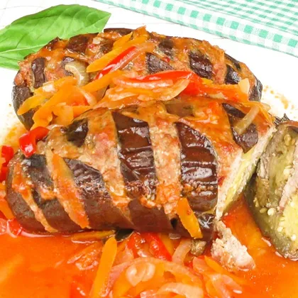 Баклажаны с мясным фаршем и соусом | Eggplants with mincemeat and sauce