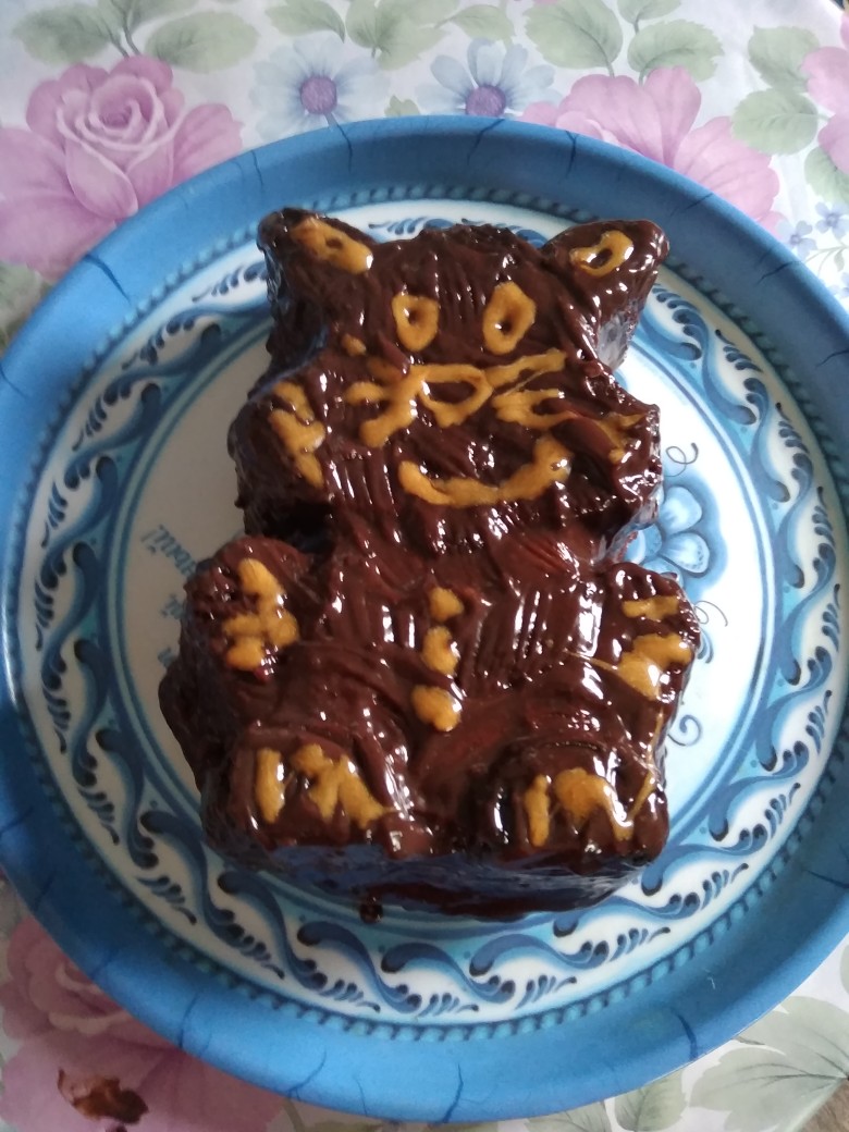 Кекс "Кот в шоколадной глазури"