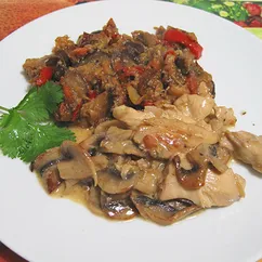 Баклажаны с яблоками и орехами. Eggplants with Apple & Walnuts