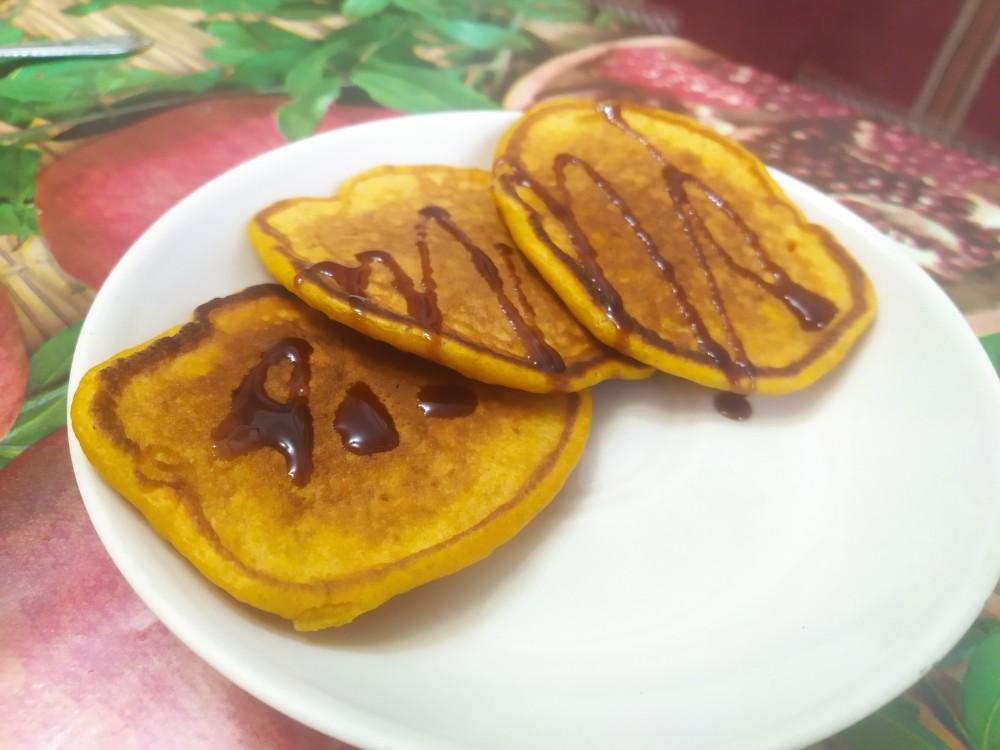 Тыквенные оладьи (панкейки)