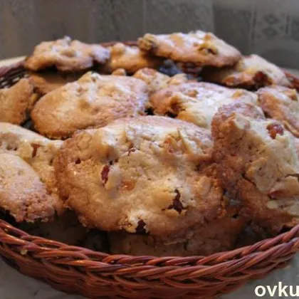 Печенье с грецким орехом и кленовым сиропом