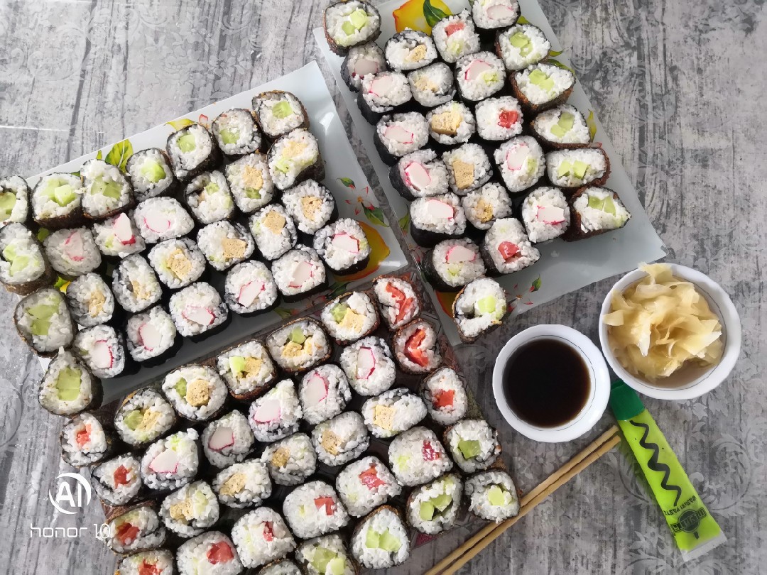 Роллы темпурные горячие и не только 🤭🍣
