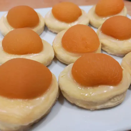 Печенье с абрикосами и лимонной глазурью