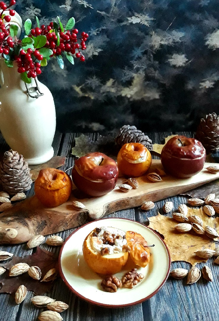 Фаршированные яблоки 🍁🍎🍁🍏🍁