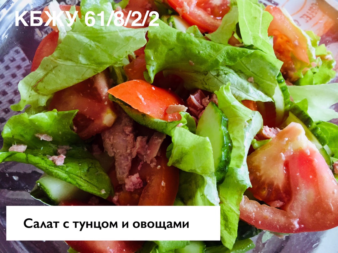 Салат с тунцом и овощами 🥗