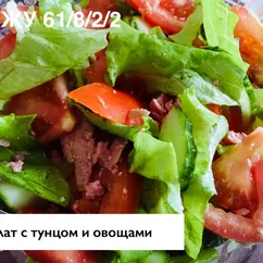 Салат с тунцом и овощами 🥗