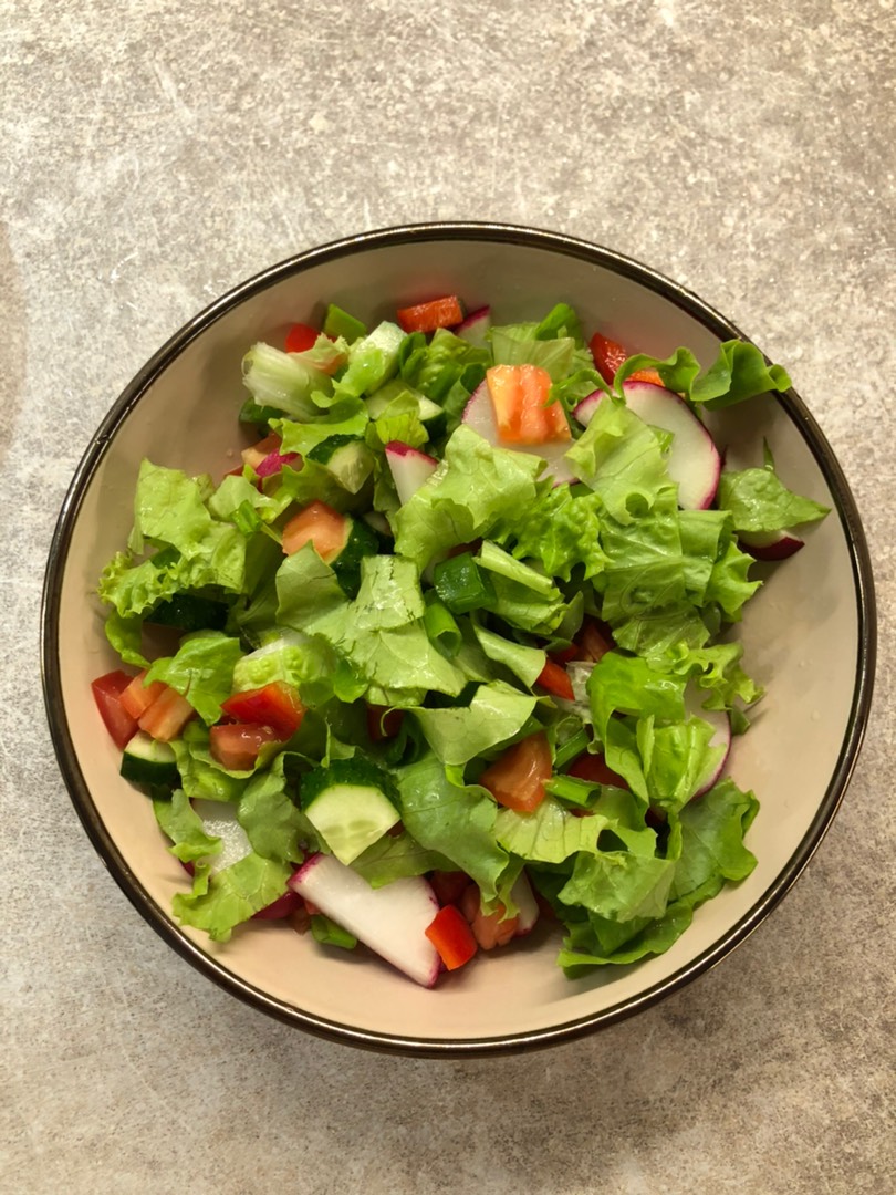 Легкий пп салат на ужин - рецепт автора Екатерина