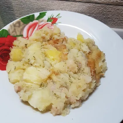 Картофель с салом в казане