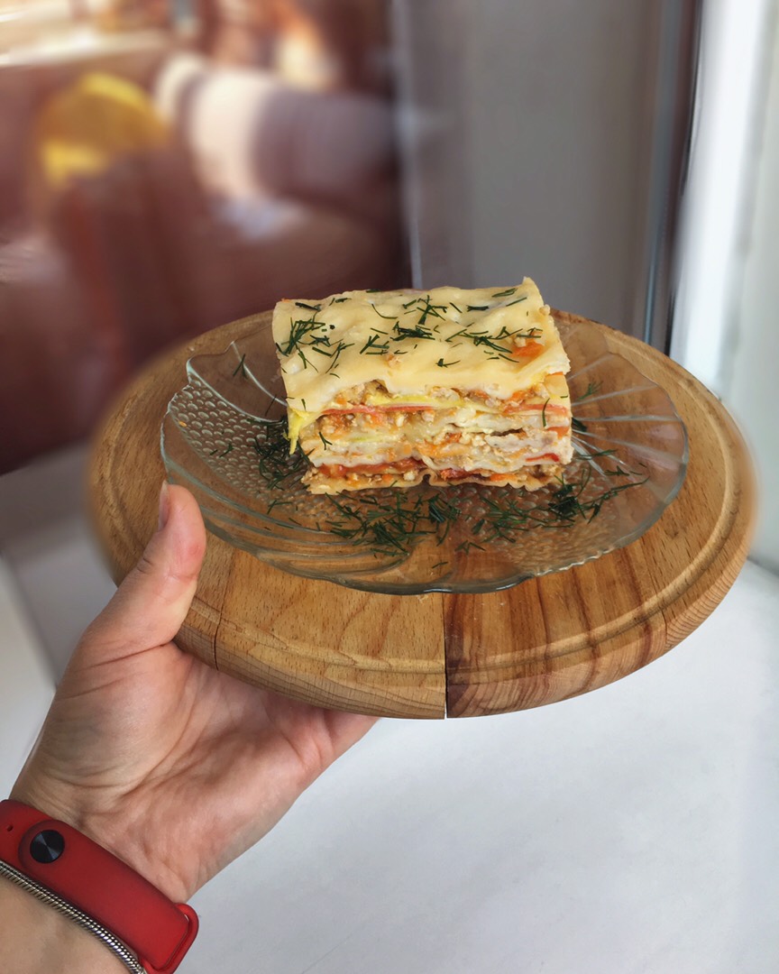 А-ля лазанья с овощами 🍆🍅