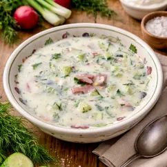 Окрошка на сыворотке