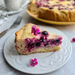 Заливной ягодный пирог 