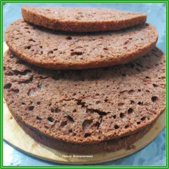 Шоколадные коржи для торта