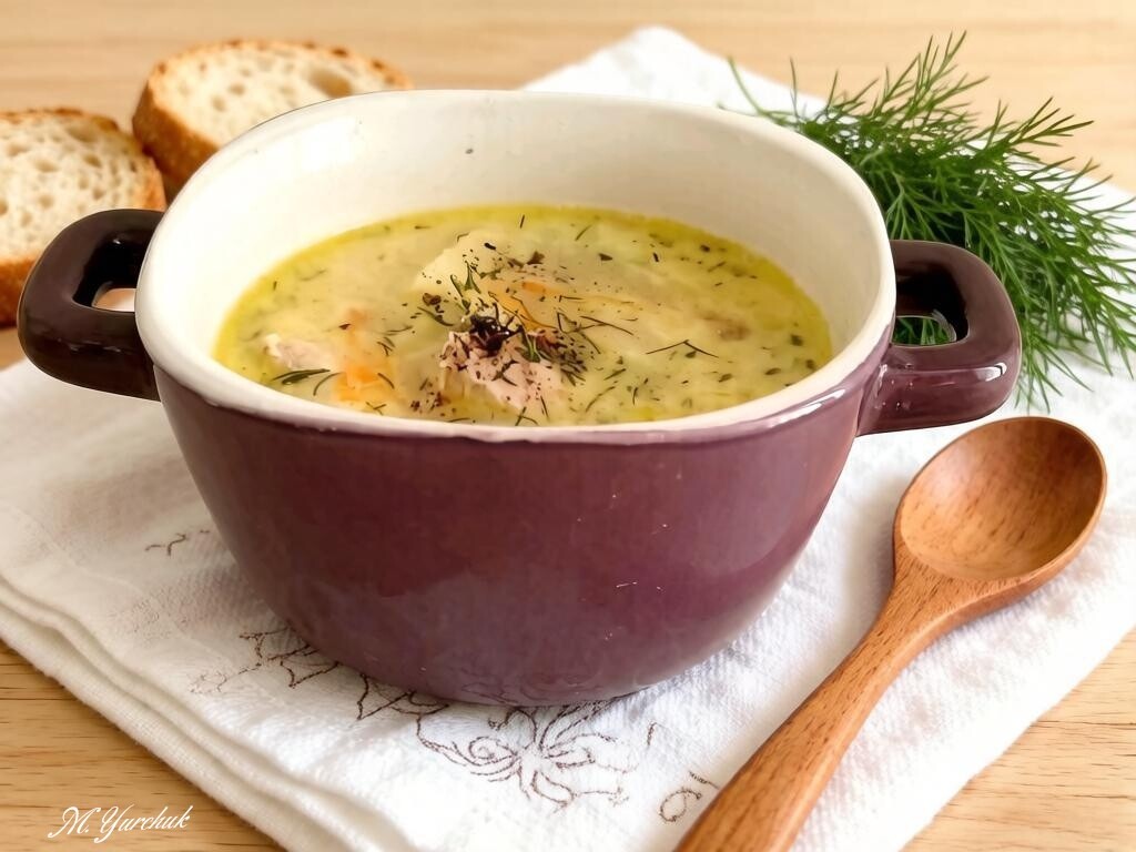 Уха по-фински со сливками