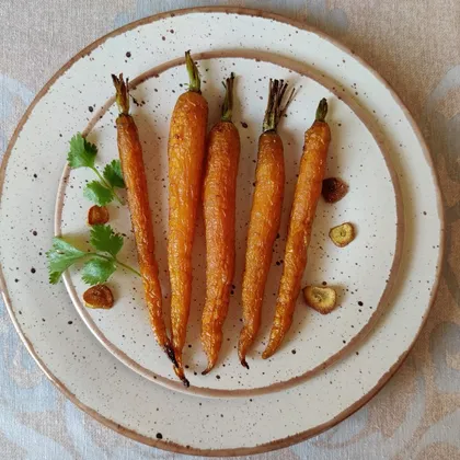 Запечённая морковь с карри
