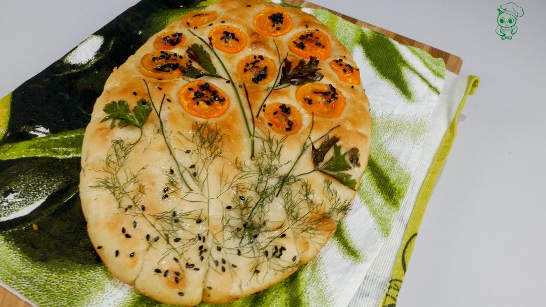 Фокачча с рисунком